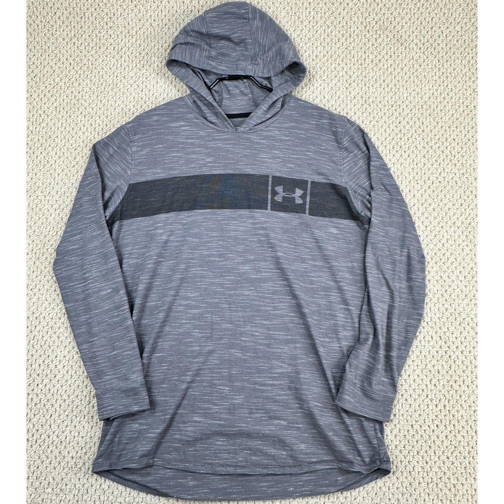 Under Armour Hoodie Mens XL Gray Heathered Fitted Long Sleeve Sport Style Core